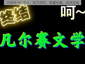 叫爸爸 MV 周边：官方授权，限量珍藏，快来抢购