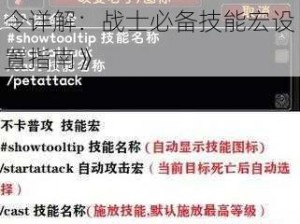 《魔兽世界怀旧服战士宏命令详解：战士必备技能宏设置指南》