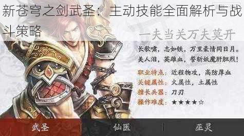 新苍穹之剑武圣：主动技能全面解析与战斗策略