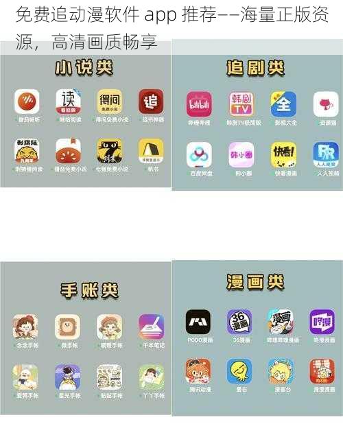 免费追动漫软件 app 推荐——海量正版资源，高清画质畅享