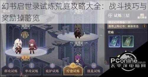 幻书启世录试炼荒庭攻略大全：战斗技巧与奖励掉落览