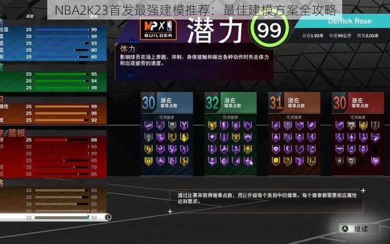 NBA2K23首发最强建模推荐：最佳建模方案全攻略