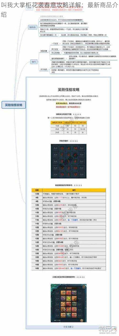 叫我大掌柜花袭春意攻略详解：最新商品介绍